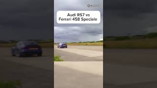 Audi RS7 vs Ferrari 458 Speciale  automobile [upl. by Hynda36]