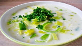 Rezept Porreesuppe schnell und einfach selber machen  vegetarisch  Leek Soup [upl. by Lysander]