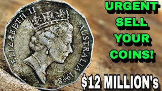 TOP 10 UNCOMMON AUSTRALIAN 50 CENTS COINS WORTH HUGE MONEY THAT COULD BE IN YOUR POCKET CHANGE [upl. by Alsi]