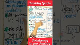 Stoichiometry class 11 chapter 01Basic Concepts Chemistry ist year Explain stoichiometry [upl. by Yalc]