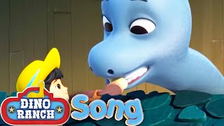 Brontosaurus Song  Nursery Rhymes amp Kids Songs  Dino Ranch [upl. by Xylia]