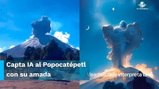 ¡Sorprendente Suben foto del Popocatépetl y esto fue lo que interpretó la IA [upl. by Best]