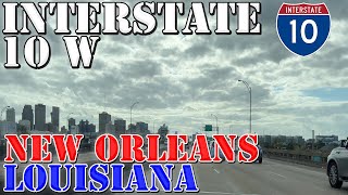 I10 West  New Orleans  Louisiana  4K Highway Drive [upl. by Demha]