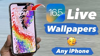 Live Wallpapers are Back in iOS 165  How to Enable Live Wallpapers on iOS 16 on any iPhone [upl. by Robinia641]