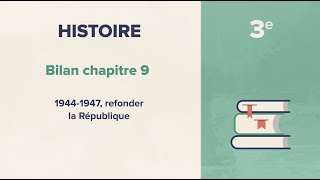 19441947 refonder la République Histoire 3e [upl. by Airotcivairam]