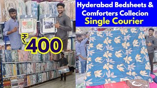 Hyderabad Cheapest Handlooms Latest Bedsheets amp Comforters Collection In Wholesale Prices [upl. by Pavior]