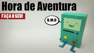 Hora de Aventura BMO Papercraft Faça o seu [upl. by Repsac]