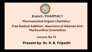 Pharmaceutical Organic Chemistry I  AKTU Digital Education [upl. by Mcdade]