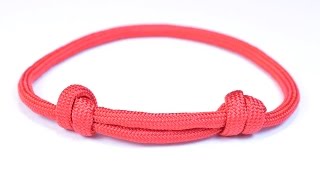 Make the Sliding Knot Friendship Paracord Bracelet  Bored Paracord [upl. by Cordelia]