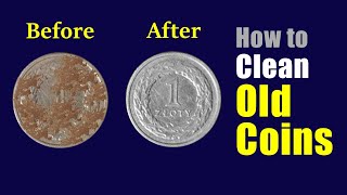 How to clean old coins without any damage [upl. by Krystle]