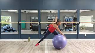 Cardio Ball  full body workout using a stability ball [upl. by Dawes954]