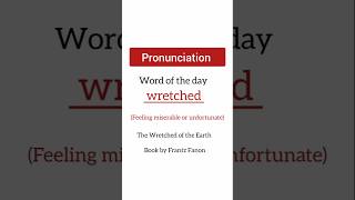 Wretched pronunciation  wretched meaning  how to pronounce wretched  English Vocabulary [upl. by Borreri]