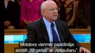 Gorbachev speaks about Stalin  subtitles EN CZE [upl. by Allerim534]