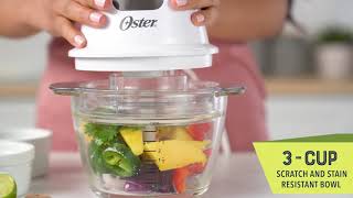 Oster 3Cup Food Chopper with Glass Bowl [upl. by Aikemot]