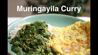 No Music How to make drumstick leaves curry [upl. by Nosyarg]