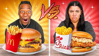 MCDONALDS VS CHICKFILA FOOD CHALLENGE [upl. by Otsedom]