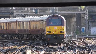 The Carriage Club Belmond Pullman Class 67021 amp 024  London Victoria  100824 [upl. by Melena]