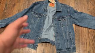 Levis Mens Trucker Jacket Review See how it actually looks The most popular jean jacket [upl. by Grant]