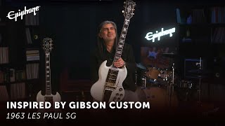 Epiphone 1963 Les Paul SG Custom With Maestro Vibrola  Epiphone Inspired By Gibson Custom [upl. by Angie794]