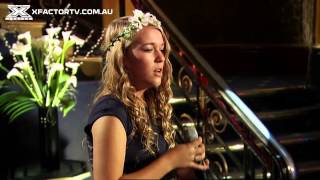 Vendulka Sound of Silence Home Visits The X Factor Australia 2013 [upl. by Loralee]