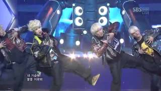 120129 BAP  Warrior Debut Stage 22 Inkigayo [upl. by Yrek398]