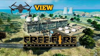 FREE FIRE BERMUDA MAP DRONE VIEW [upl. by Bartel]