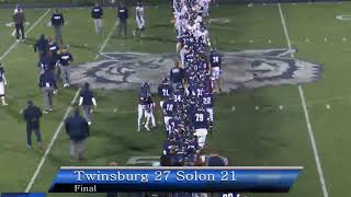 Twinsburg High School Football v Solon 10424 [upl. by Ilatan]