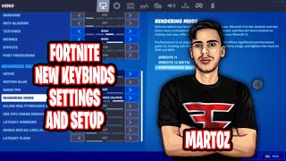 Martoz Updated Fortnite Settings keybinds New Sensitivity and Setup [upl. by Nnire]