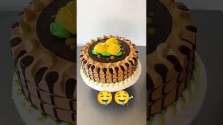 Flower cake decoration🤤🥰 shorts shortsvideo youtubeshorts trending cake cakedecorating viral [upl. by Ahsienroc]