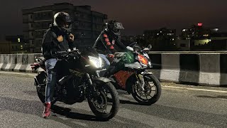 2024 Pulsar Ns200 Vs R15M Race 🏁 🏁  Topend Race [upl. by Anatollo]