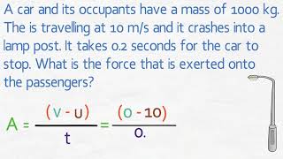 GCSE Physics  Large Deceleration [upl. by Bilac]