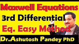 Maxwell Equations in differential form derivation of 3rd Maxwell equation  Faradays law [upl. by Leidag936]