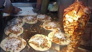 Rumali Roti Chicken Shawarma Recipe Hyderabad Street Food [upl. by Siloum]