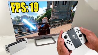 LEGO Star Wars The Skywalker Saga FPS Test on Nintendo Switch [upl. by Devehcoy]