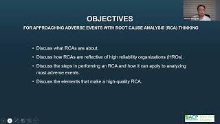 Approaching Adverse Events with Root Cause Analysis Thinking [upl. by Bernardina]