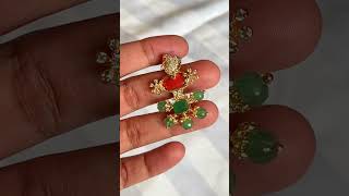 pendant coral hyderabad onegramgold goldreplicajewellery trendsimple fashion goldcovering [upl. by Heck]