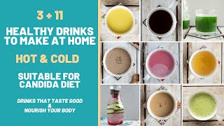 14 Hot amp Cold Candida Diet Drinks Easy Healthy Drinks to Make at Home [upl. by Aciram]