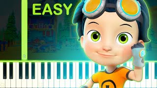 RUSTY RIVETS THEME  EASY Piano Tutorial [upl. by Chapell]