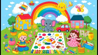 Primary Colors Song  Learn Primary Colors  English Song  For Kids [upl. by Lyrret]