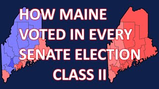 Maine Class II Senate Seat Voting History [upl. by Anertak]