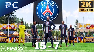 FIFA 23  PSG vs Manchester City Neymar vs Halland  VOLTA Football  PC Gameplay 2K 60FPS [upl. by Zonda]