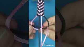 String Bracelet Pattern №16  Easy Bracelet Tutorial for Beginners [upl. by Elwood]