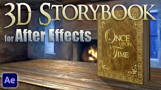 Custom 3D Storybook  Fairy Tale Book Animation  After Effects [upl. by Carly3]