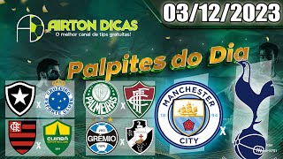 PALPITES DE FUTEBOL HOJE DOMINGO 03122023 BRASIL SERIE A RODADA 37  BILHETE PRONTO [upl. by Roice]