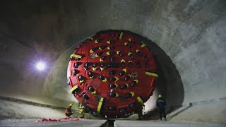 Chinesemade disc cutters improve tunnel boring machine working efficiency in Xinjiang [upl. by Asalocin843]