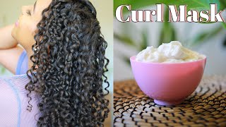 DIY Curl Cream Hair Mask for Moisture Growth amp Definition [upl. by Nebuer740]