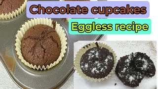 Cupcakes recipe Best eggless chocolate cupcakes recipe [upl. by Petrina]