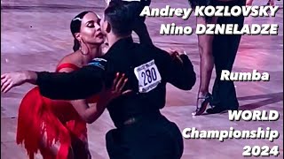 Andrey Kozlovsky  Nino Dzneladze  World Championship 2024  Rumba [upl. by Lidaa]