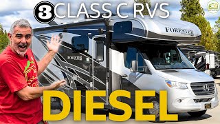 3 Small Diesel Class C RVs Tours All Under 25 Feet  2024 Models [upl. by Joselow133]