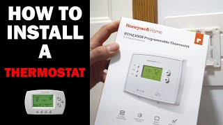 How to Install a Honeywell Thermostat [upl. by Aiduan60]